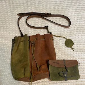 Ladybug leather wallet and purse set✨